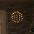 vidaXL Piłka Ciepła biel 30 x 30 x 32 cm Metal 96 LED
