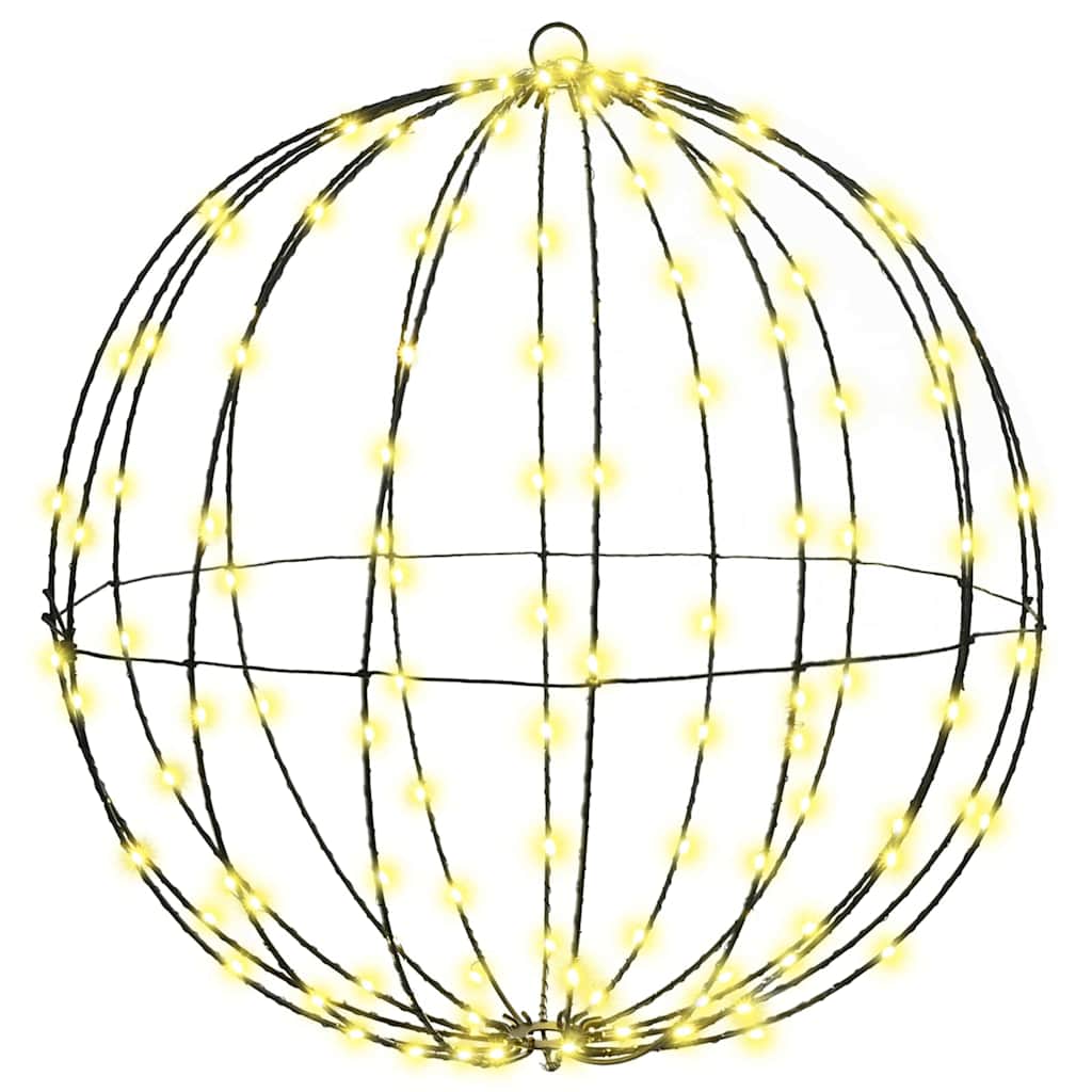 vidaXL Piłka Ciepła biel 50 x 50 x 52 cm Metal 160 LED
