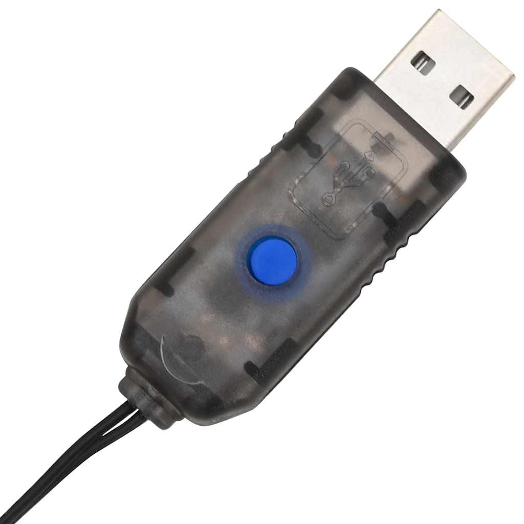vidaXL Piłka Zimna biel 30 x 30 x 32 cm Metal 96 LED