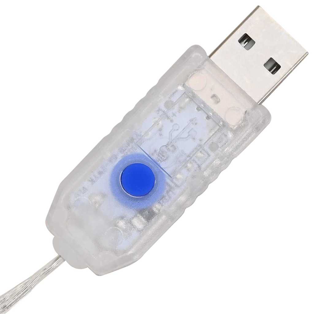 vidaXL Wianek z 60 diodami LED Zimna biel 76 x 76 x 8,5 cm Akryl