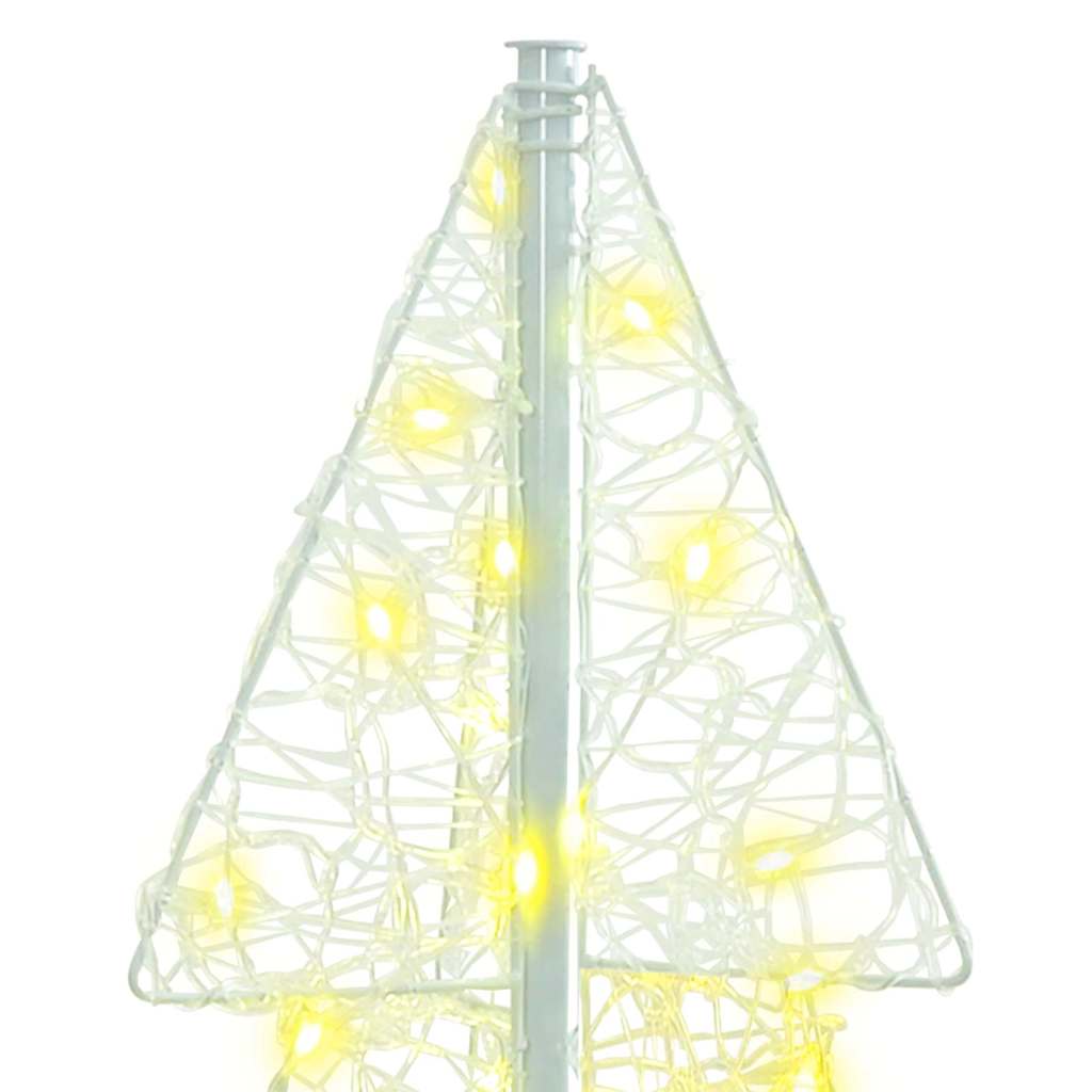 vidaXL Choinka z 100 diodami LED Ciepła biel 120 cm Akryl