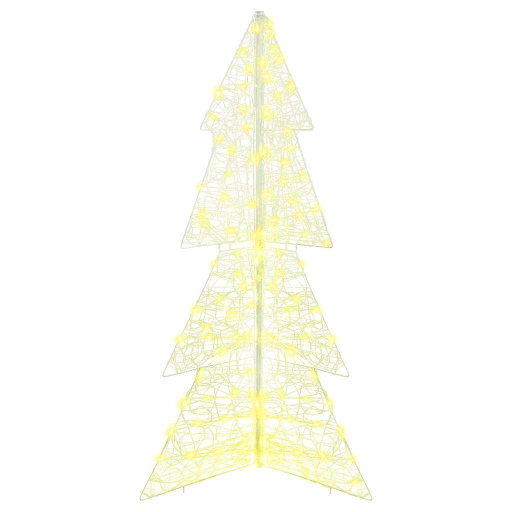 vidaXL Choinka z 160 diodami LED Ciepła biel 150 cm Akryl