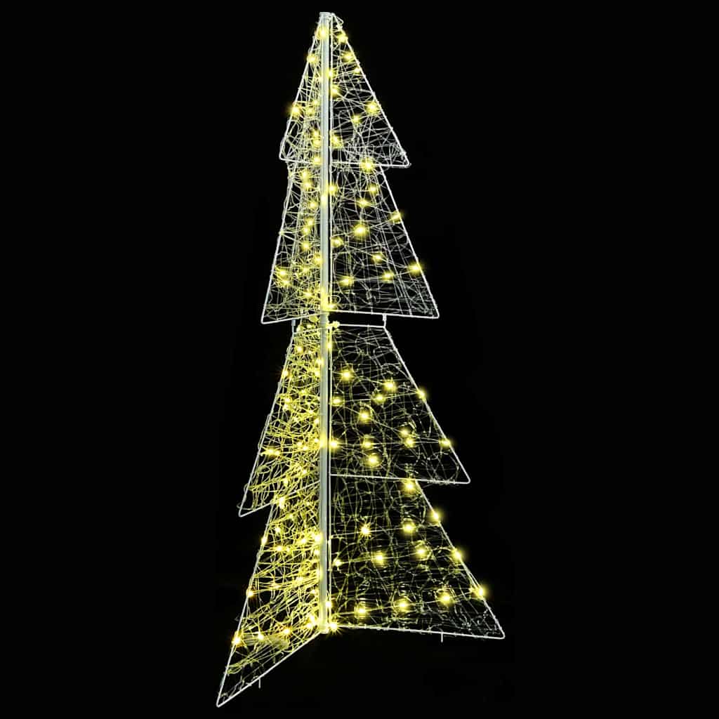 vidaXL Choinka z 160 diodami LED Ciepła biel 150 cm Akryl