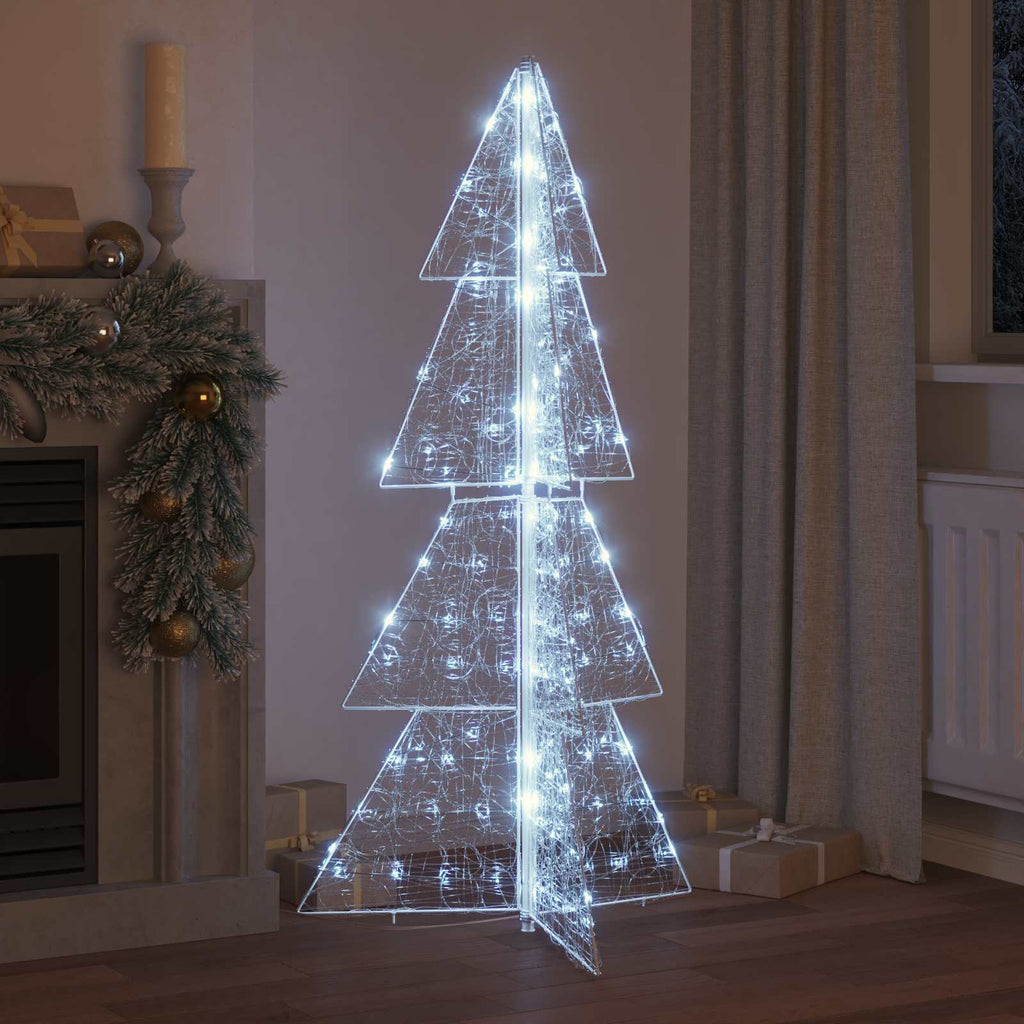 vidaXL Choinka z 160 diodami LED Zimna Biała 150 cm Akryl