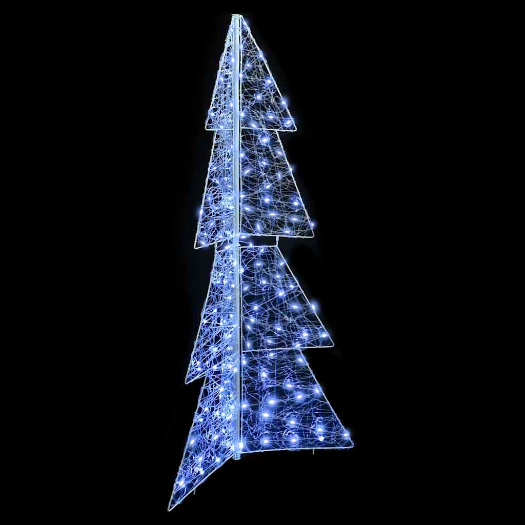 vidaXL Choinka z 160 diodami LED Zimna Biała 150 cm Akryl
