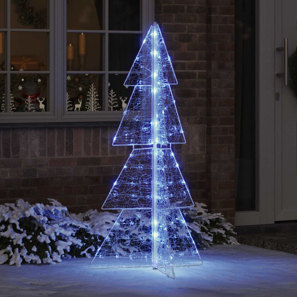 vidaXL Choinka z 160 diodami LED Niebieski 150 cm Akryl