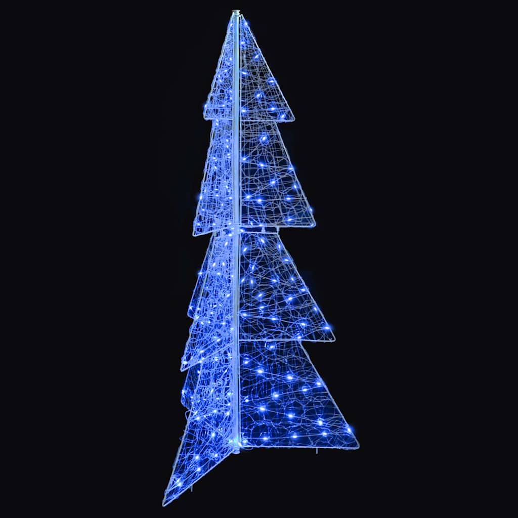 vidaXL Choinka z 160 diodami LED Niebieski 150 cm Akryl