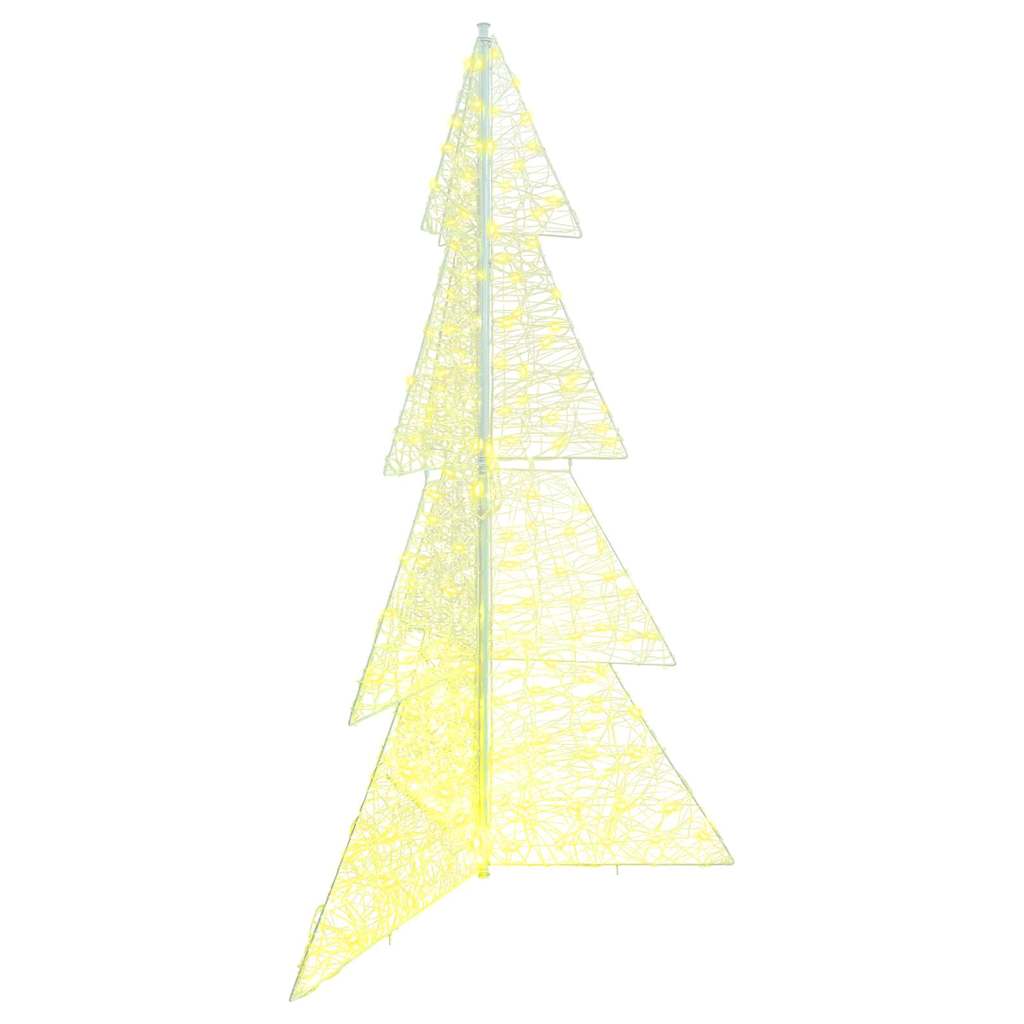 vidaXL Choinka z 240 diodami LED Ciepła biel 180 cm Akryl