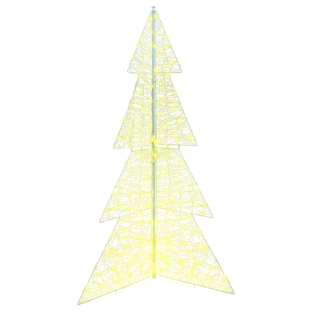 vidaXL Choinka z 240 diodami LED Ciepła biel 180 cm Akryl