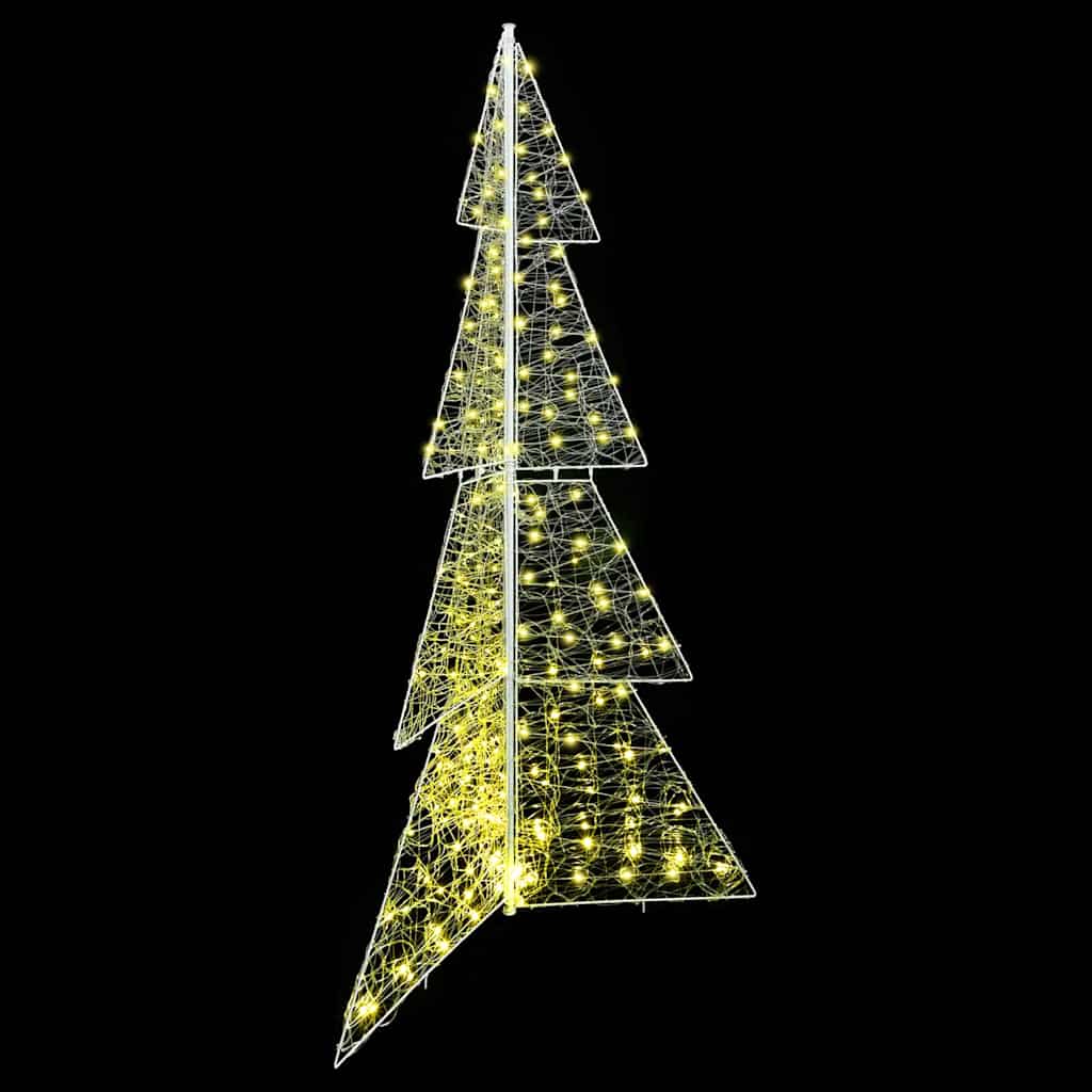 vidaXL Choinka z 240 diodami LED Ciepła biel 180 cm Akryl