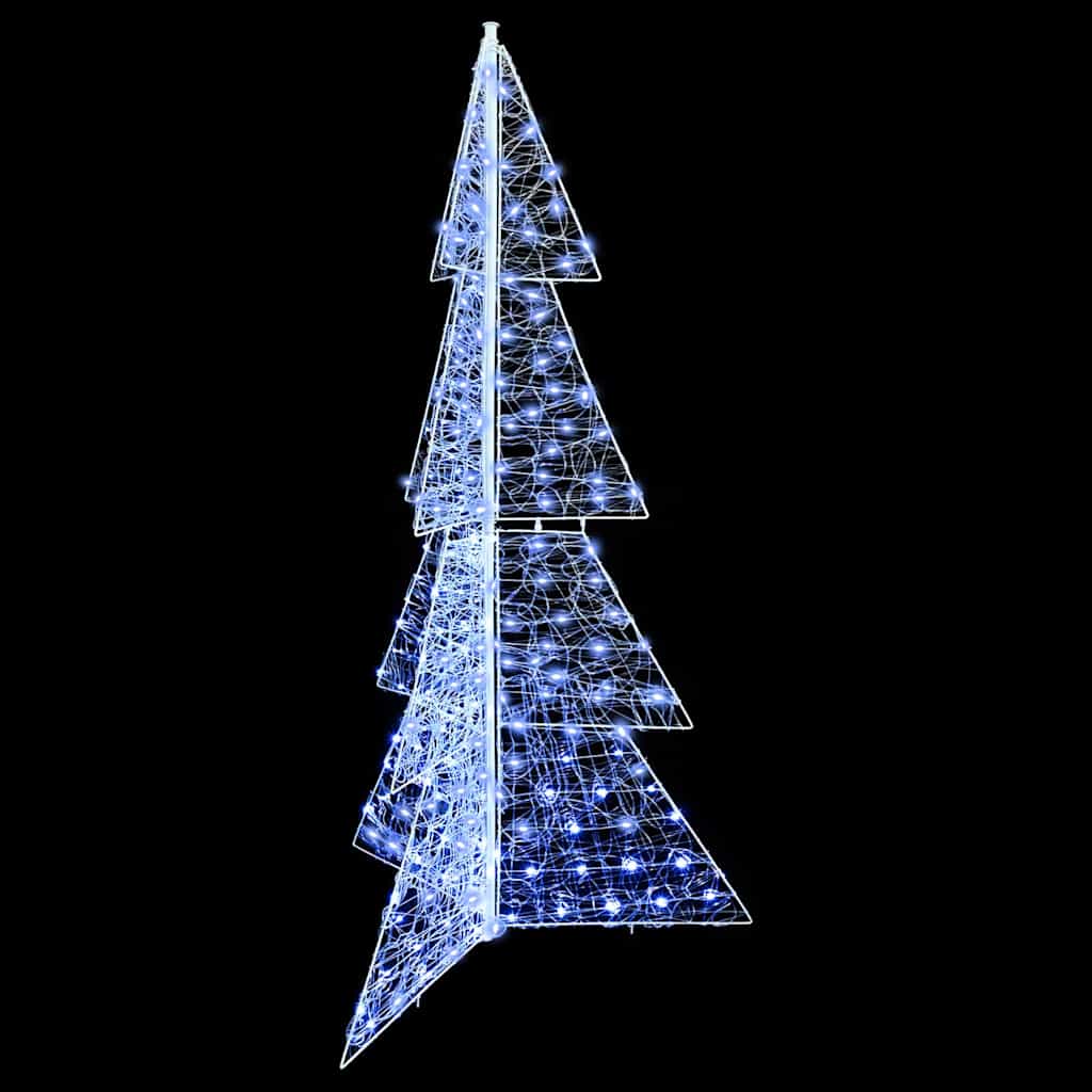 vidaXL Choinka z 240 diodami LED Zimna Biała 180 cm Akryl