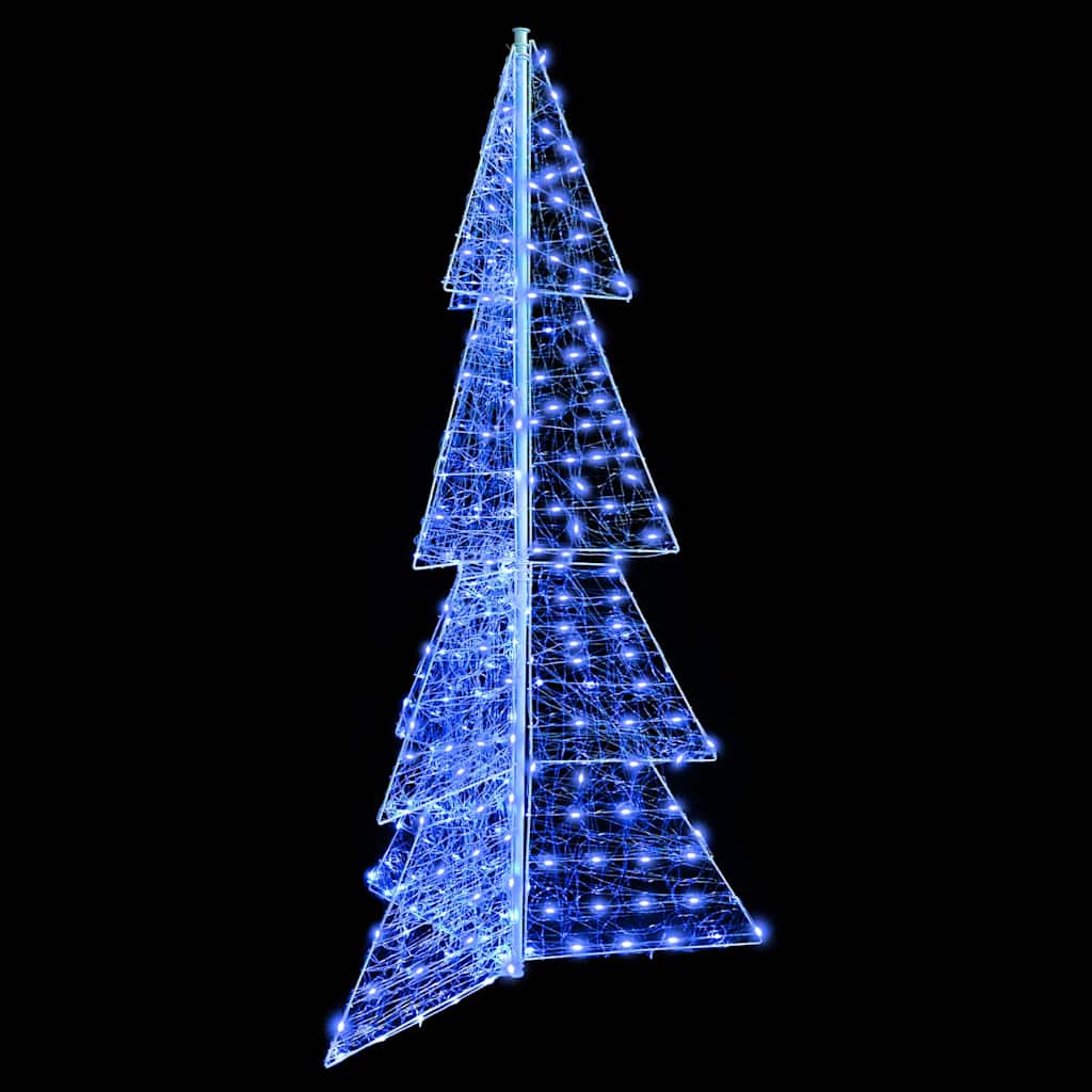 vidaXL Choinka z 240 diodami LED Niebieski 180 cm Akryl