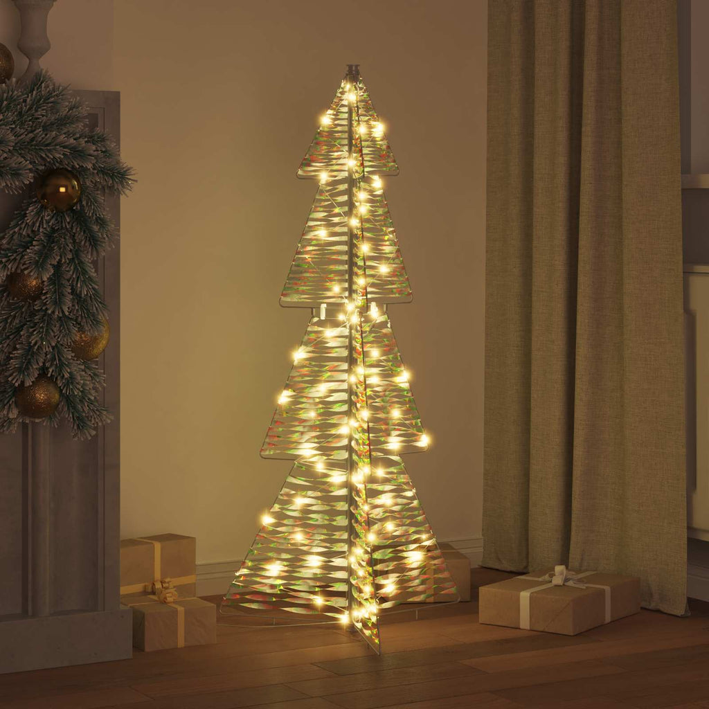 vidaXL Choinka z 100 diodami LED Ciepła biel 120 cm PET