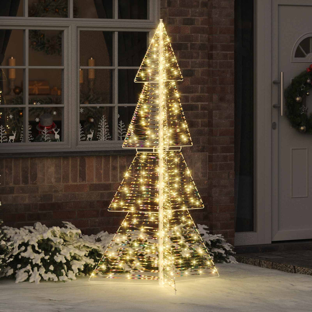 vidaXL Choinka z 240 diodami LED Ciepła biel 180 cm PET
