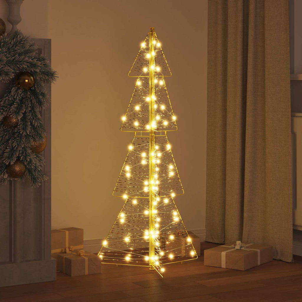 vidaXL Choinka z 100 diodami LED Ciepła biel 120 cm PET