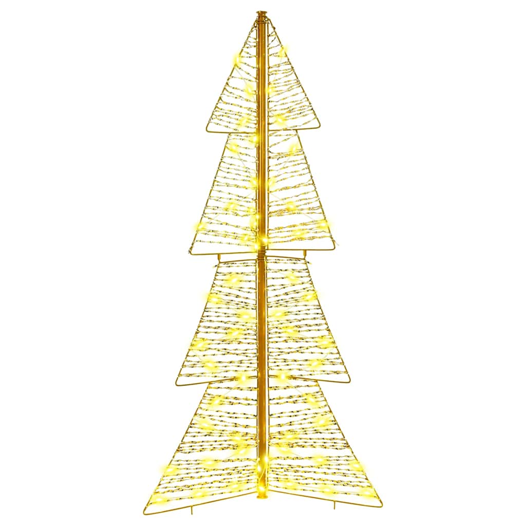 vidaXL Choinka z 100 diodami LED Ciepła biel 120 cm PET