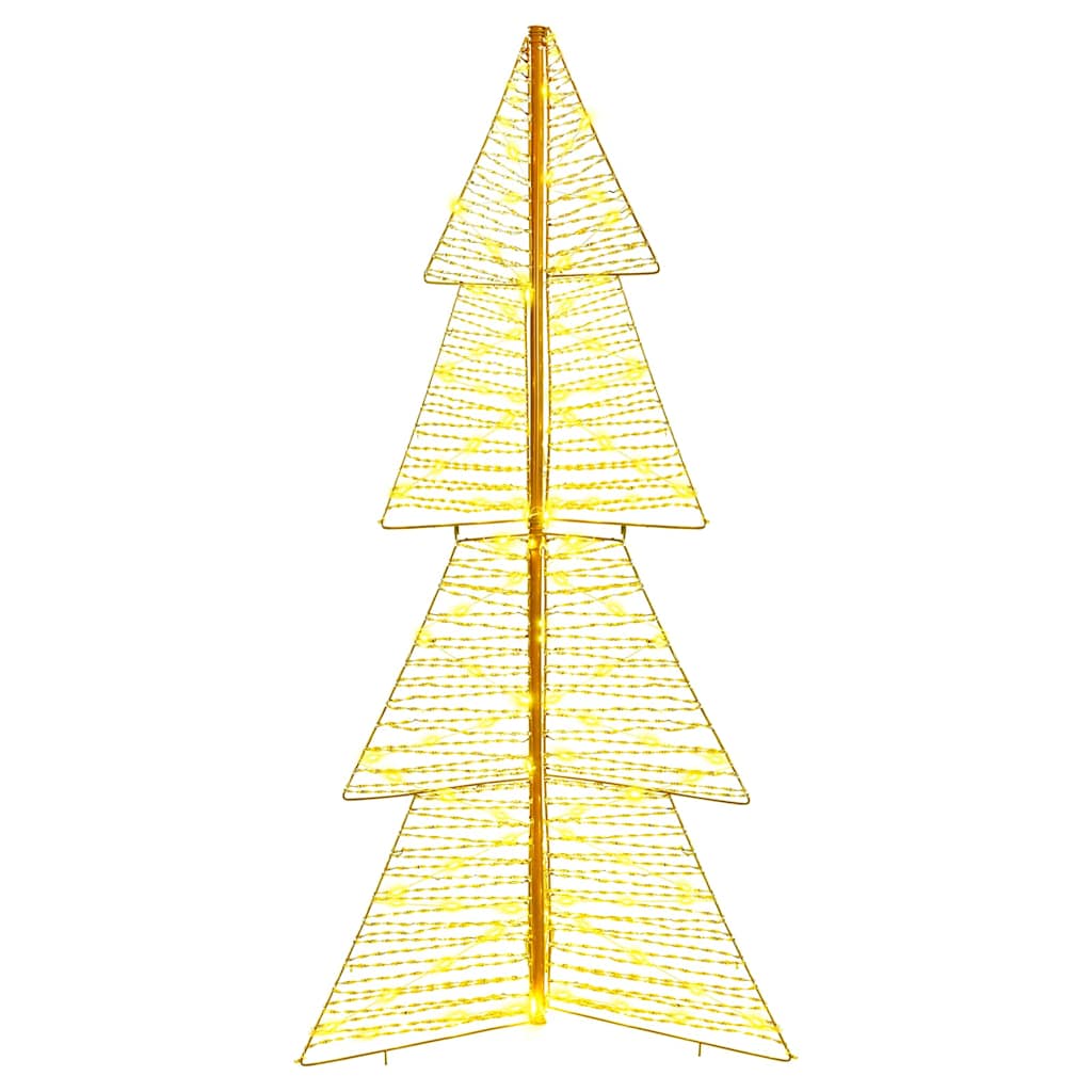 vidaXL Choinka z 160 diodami LED Ciepła biel 150 cm PET