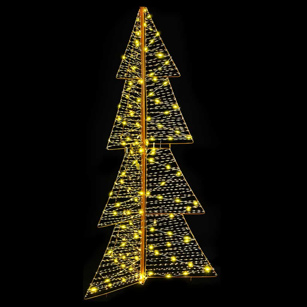 vidaXL Choinka z 160 diodami LED Ciepła biel 150 cm PET