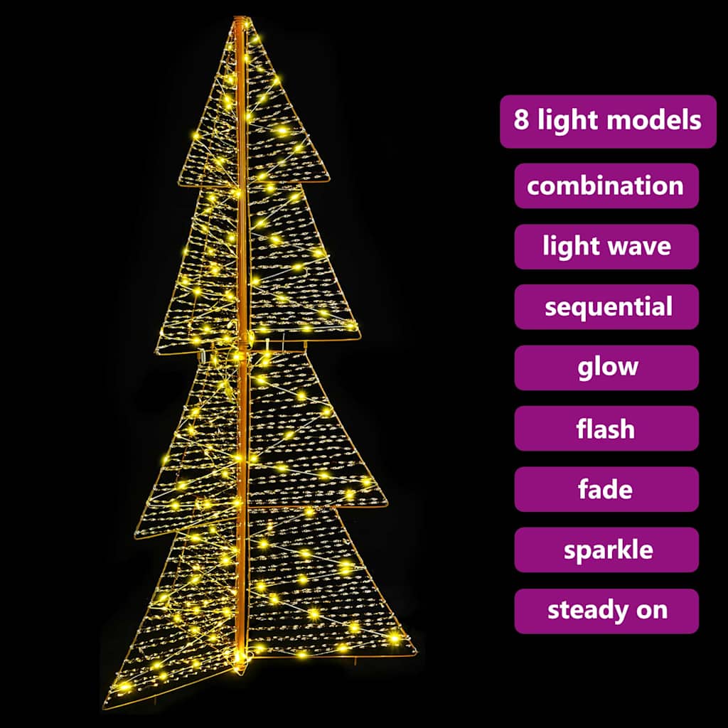 vidaXL Choinka z 160 diodami LED Ciepła biel 150 cm PET