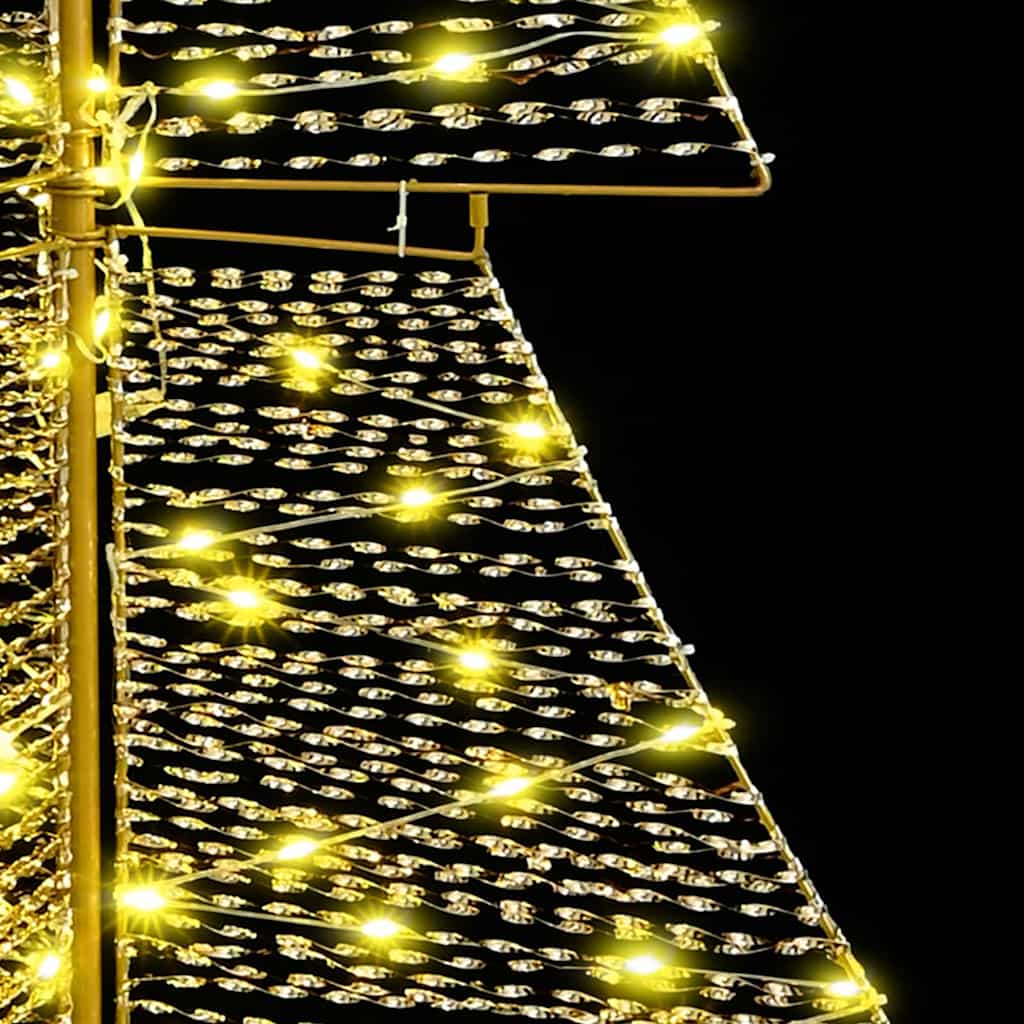 vidaXL Choinka z 240 diodami LED Ciepła biel 180 cm PET