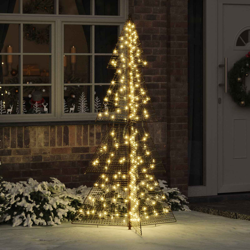 vidaXL Choinka z 240 diodami LED Ciepła biel 180 cm PET