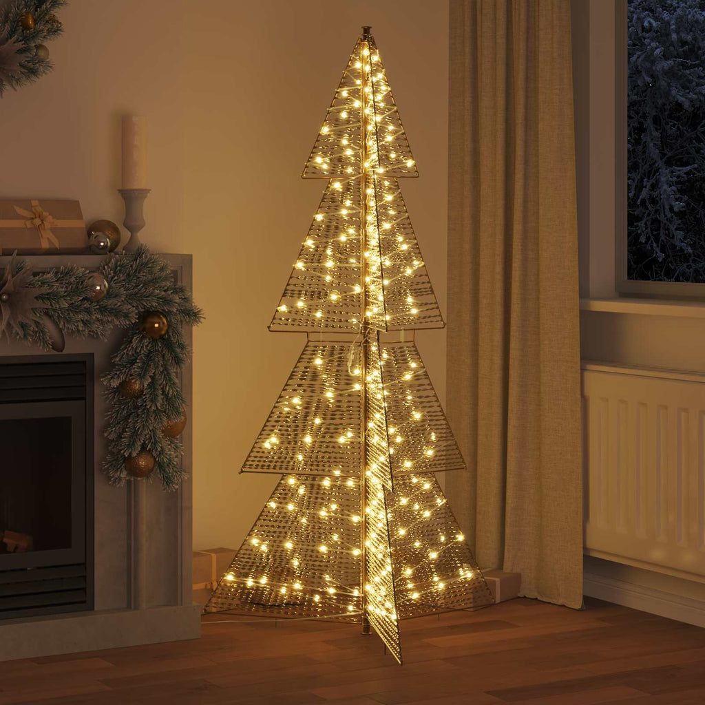 vidaXL Choinka z 240 diodami LED Ciepła biel 180 cm PET