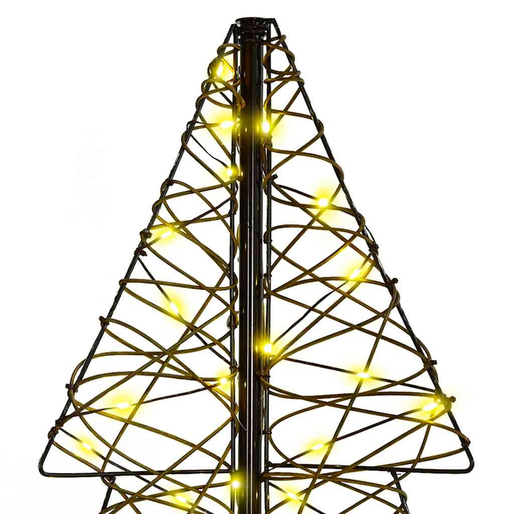 vidaXL Choinka z 160 diodami LED Ciepła biel 150 cm rattan