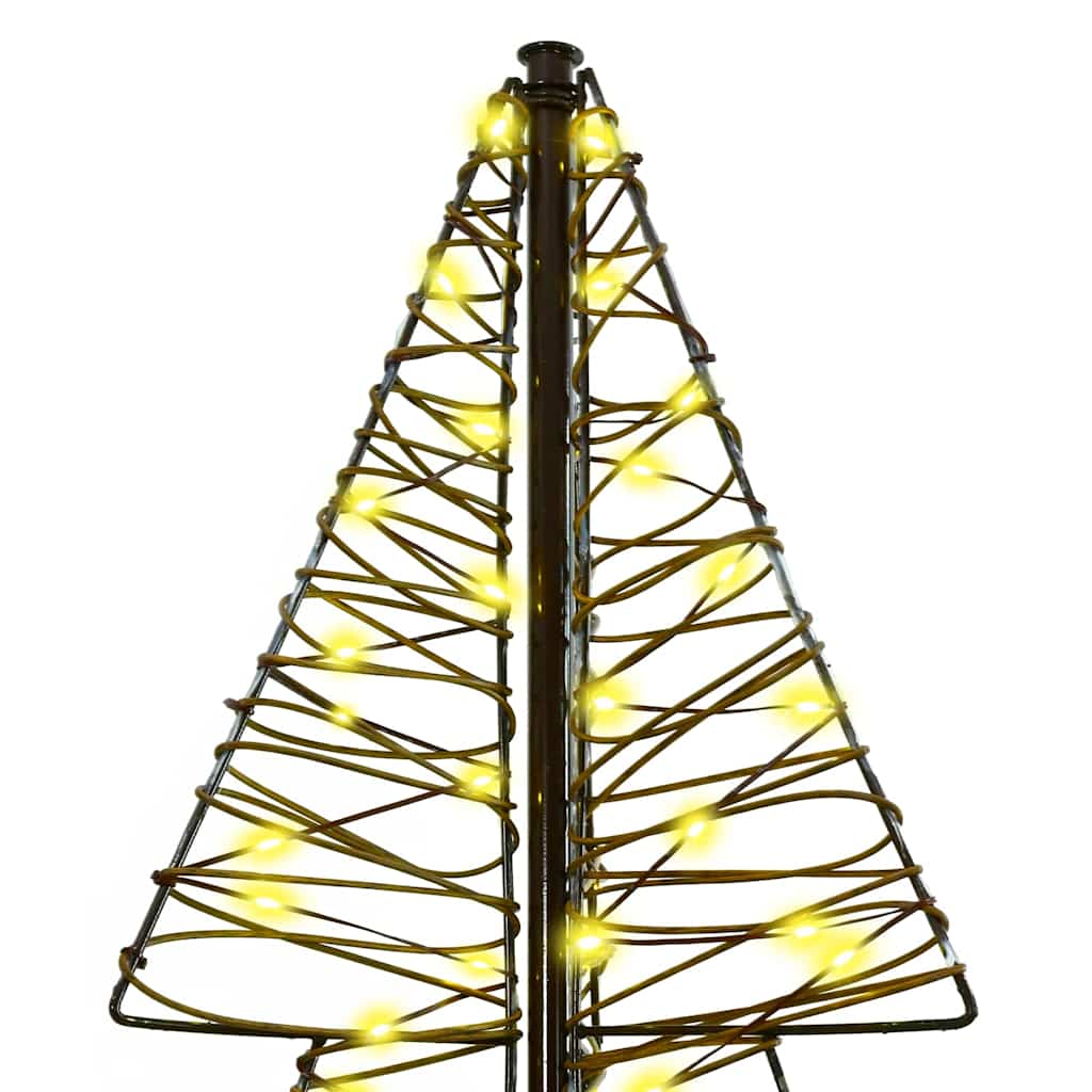 vidaXL Choinka z 240 diodami LED Ciepła biel 180 cm rattan