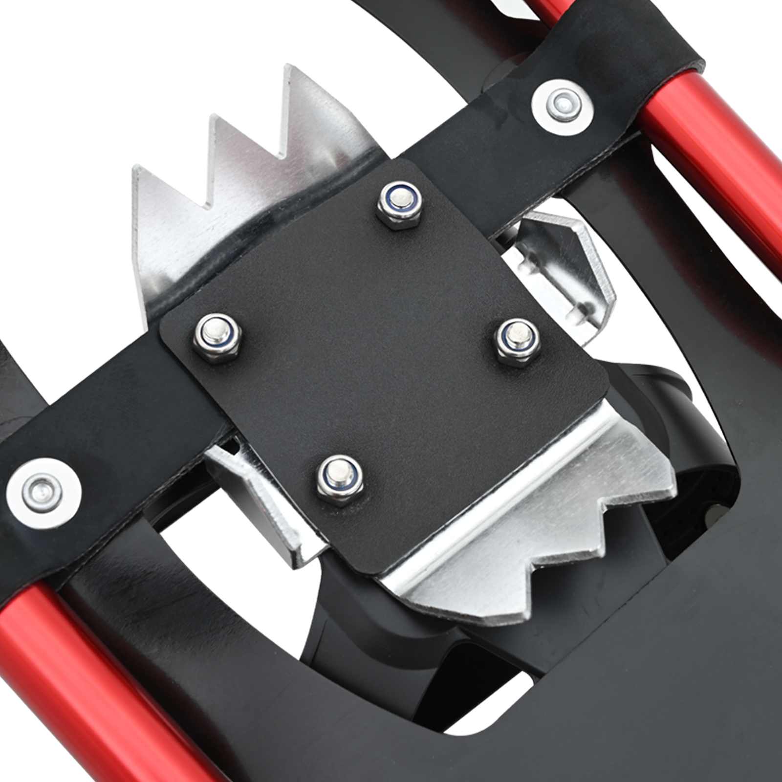 vidaXL 3 w 1 Rakiety śnieżne Czerwony i Czarny 53,5 x 21 cm