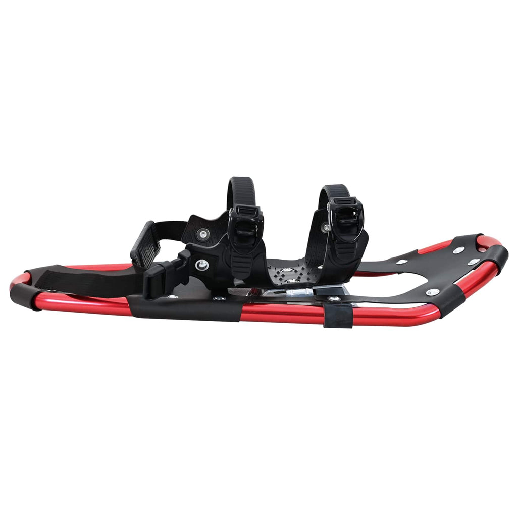 vidaXL 3 w 1 Rakiety śnieżne Czerwony i Czarny 53,5 x 21 cm