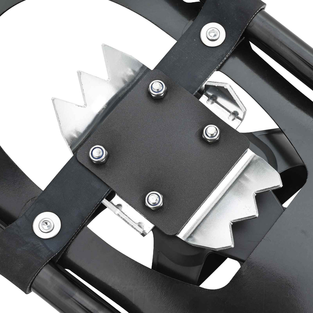 vidaXL 3 w 1 Rakiety śnieżne Czarny 53,5 x 21 cm Aluminium i HDPE