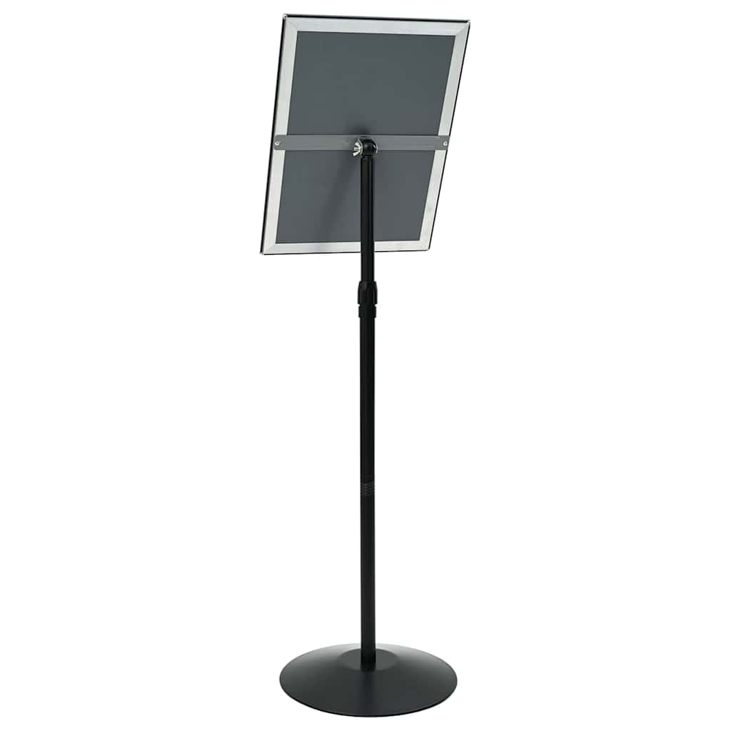 vidaXL Stojak na plakaty Srebrny a3 PVC i stal