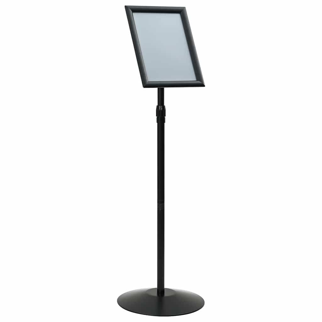 vidaXL Stojak na plakaty Srebrny a4 PVC i stal