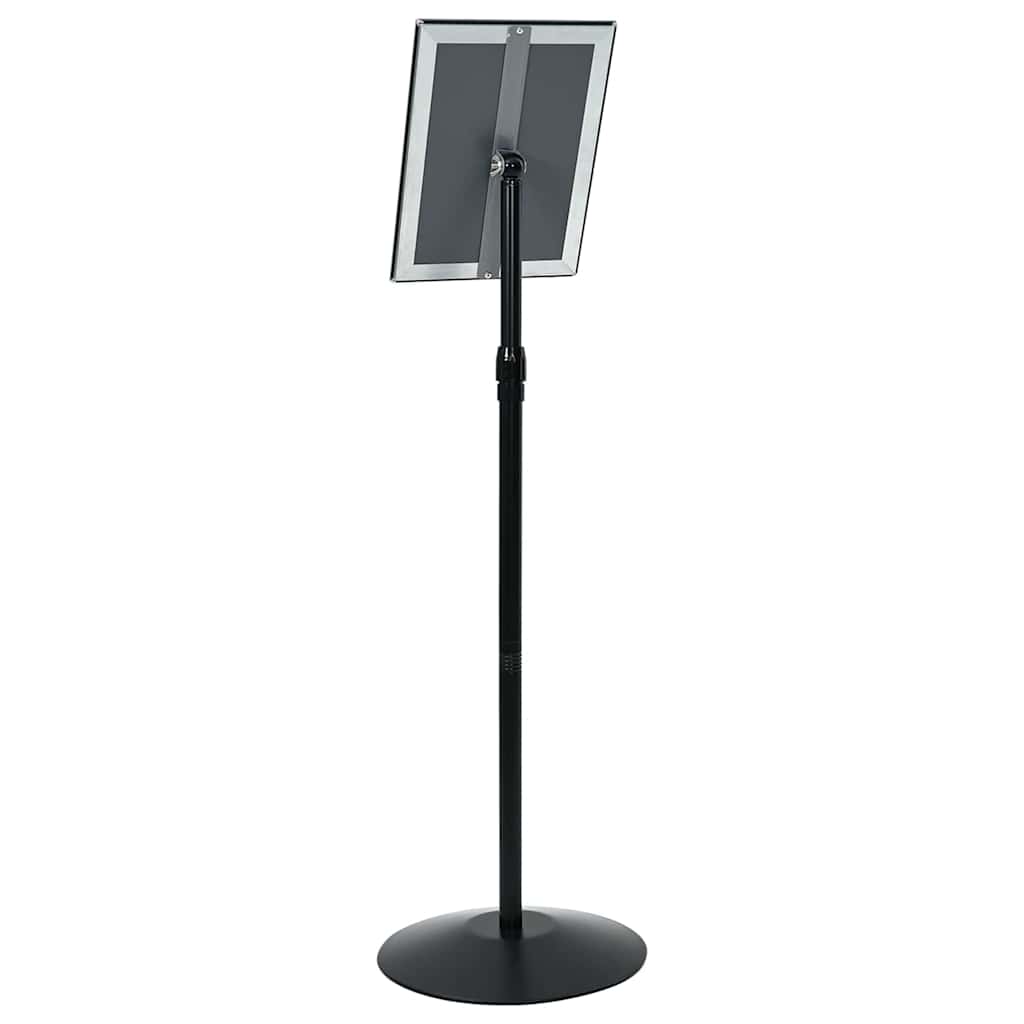 vidaXL Stojak na plakaty Srebrny a4 PVC i stal