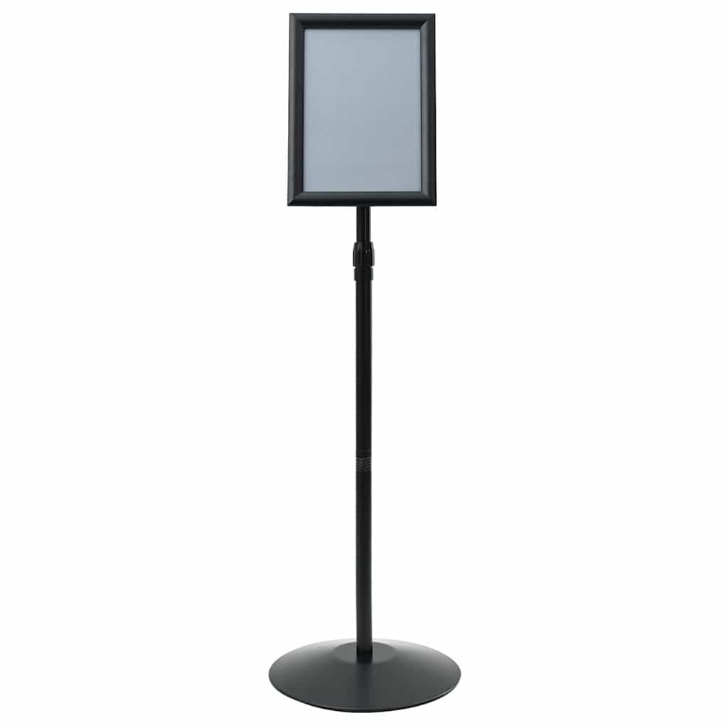 vidaXL Stojak na plakaty Srebrny a4 PVC i stal