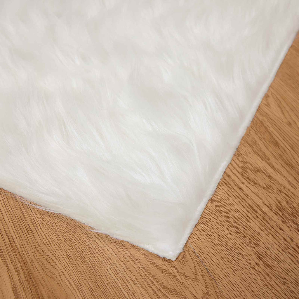 vidaXL Dywan z sztucznej owczej skóry TAFALLA Biały 60 x 110 cm