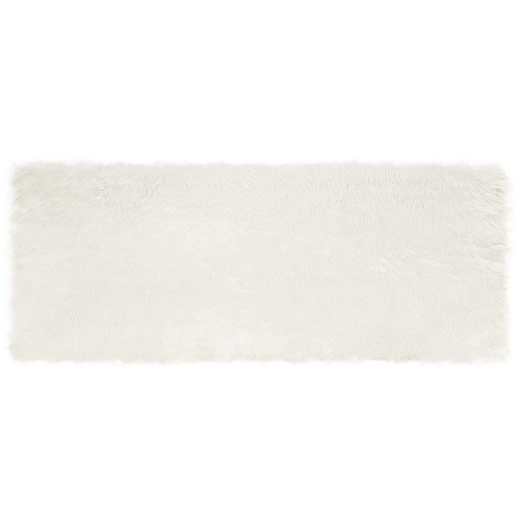 vidaXL Dywan z sztucznej owczej skóry TAFALLA Biały 80 x 200 cm
