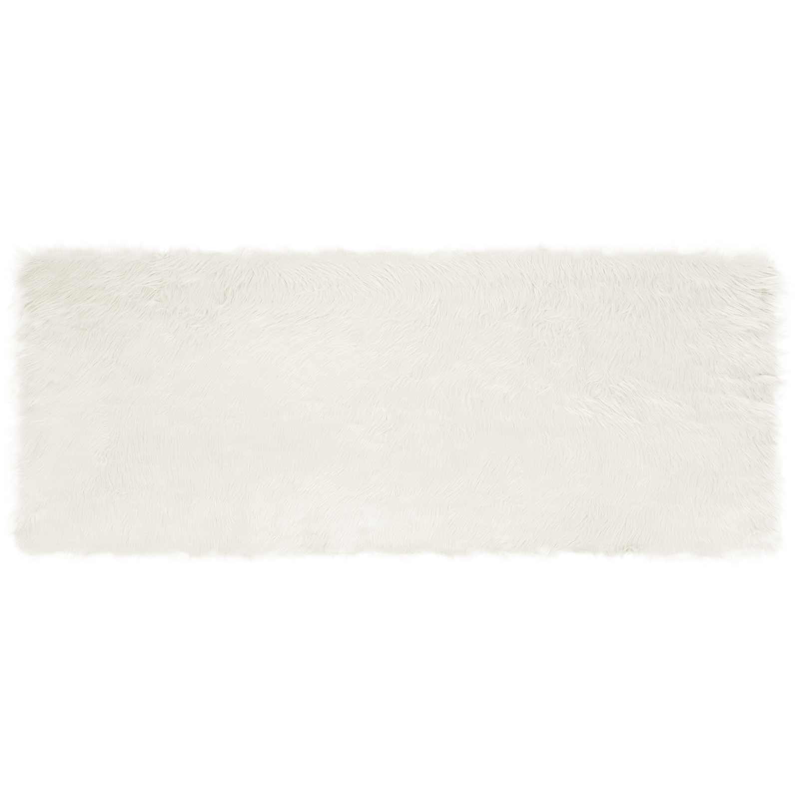 vidaXL Dywan z sztucznej owczej skóry TAFALLA Biały 80 x 200 cm