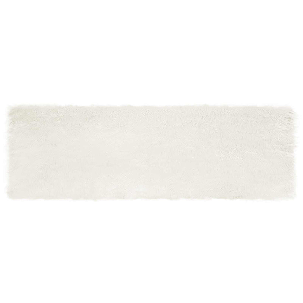 vidaXL Dywan z sztucznej owczej skóry TAFALLA Biały 80 x 250 cm