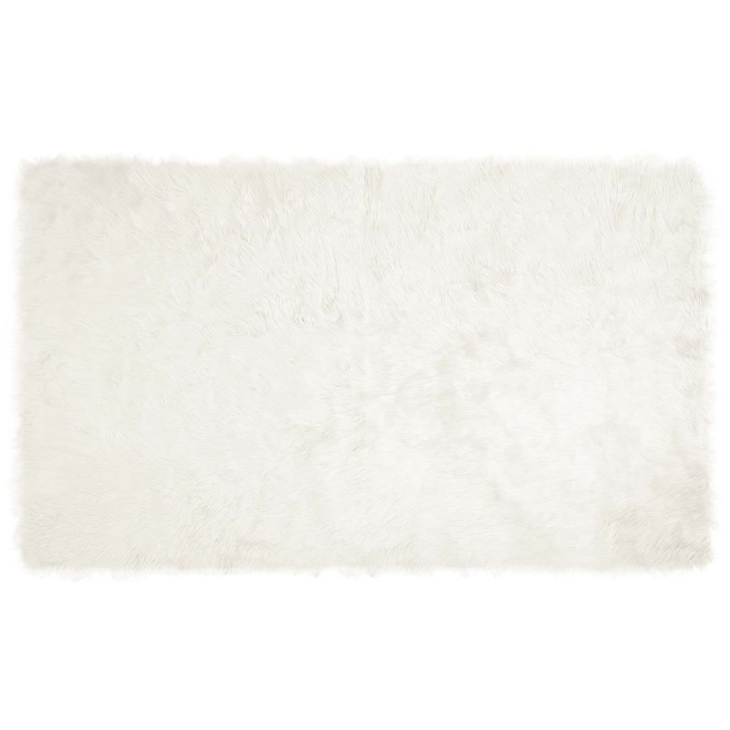vidaXL Dywan z sztucznej owczej skóry TAFALLA Biały 100 x 200 cm