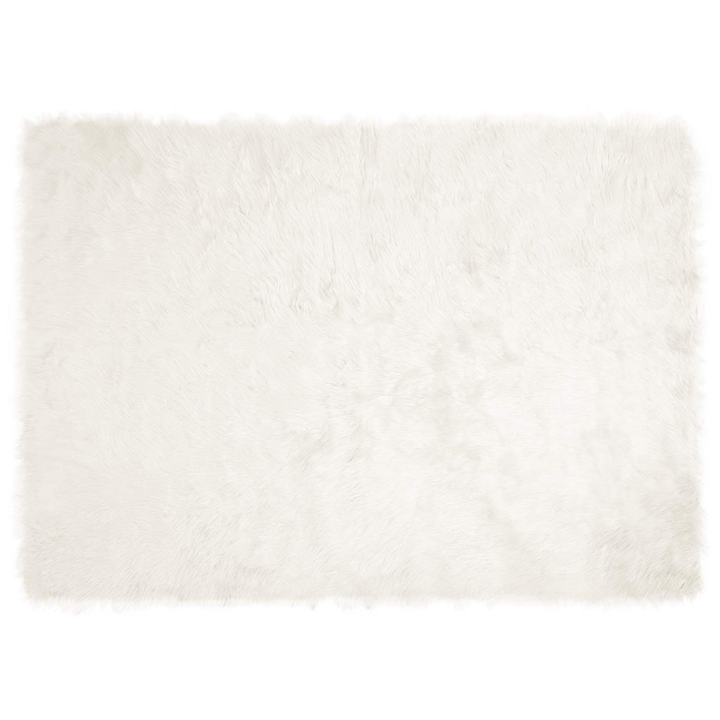vidaXL Dywan z sztucznej owczej skóry TAFALLA Biały 120 x 170 cm