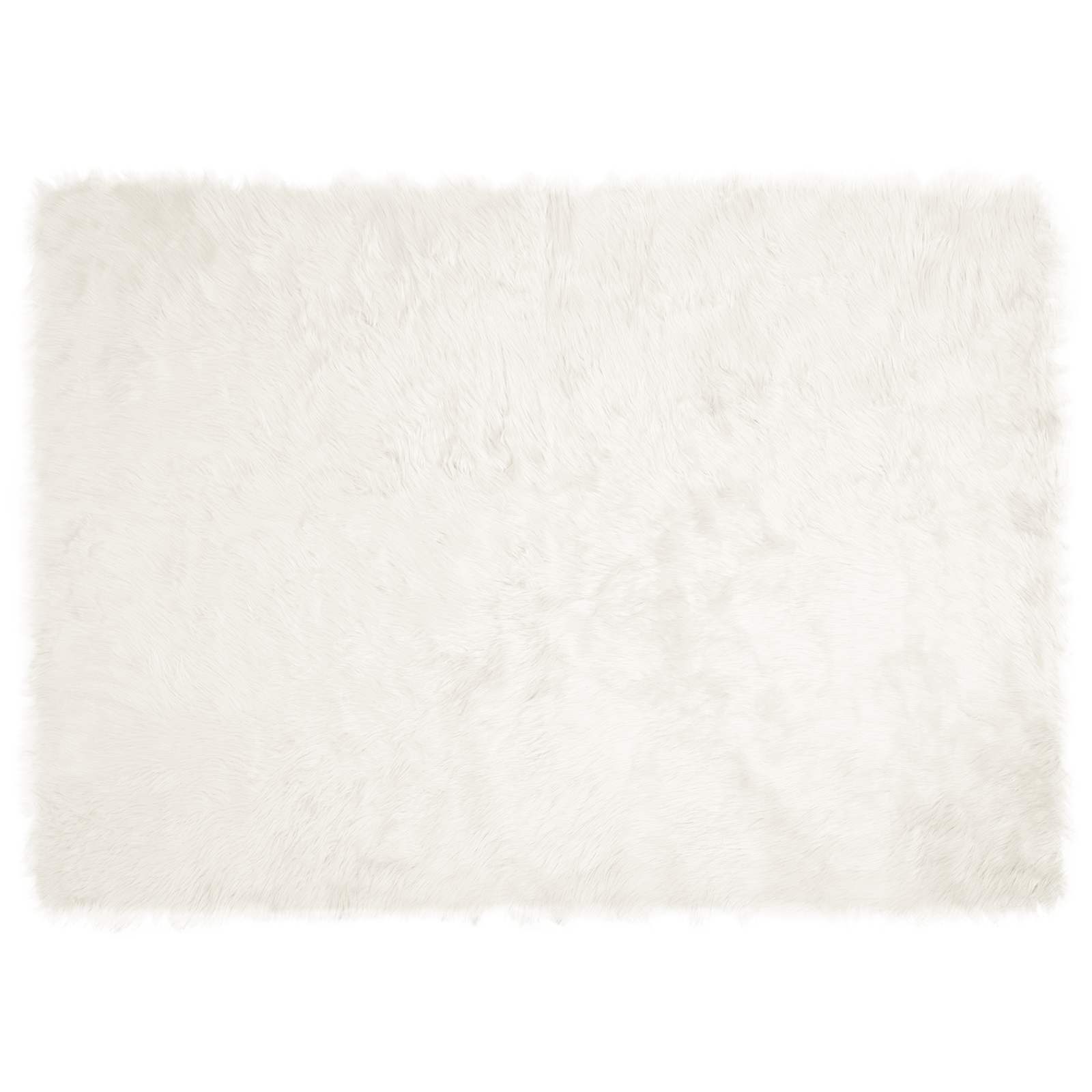 vidaXL Dywan z sztucznej owczej skóry TAFALLA Biały 120 x 170 cm
