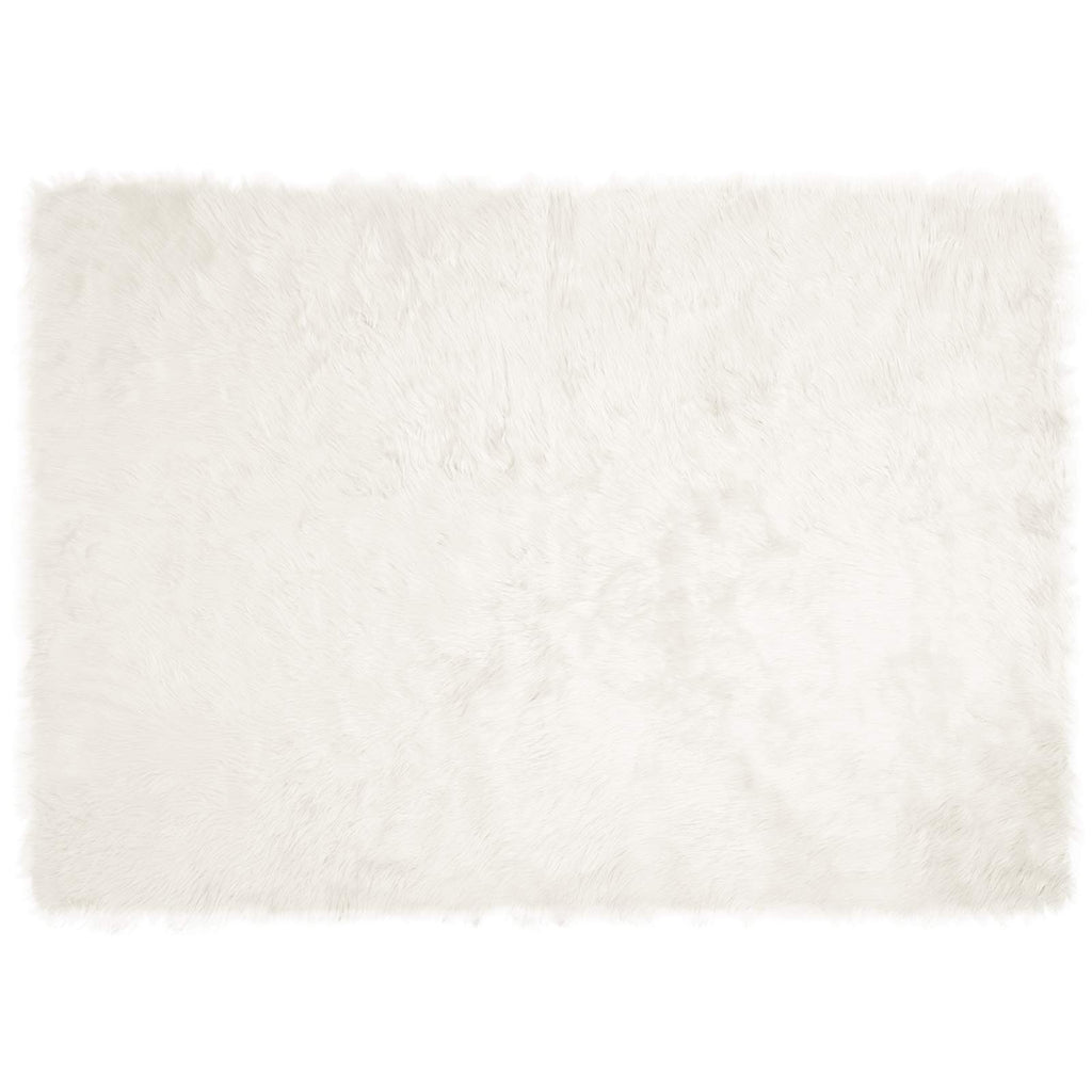 vidaXL Dywan z sztucznej owczej skóry TAFALLA Biały 140 x 200 cm