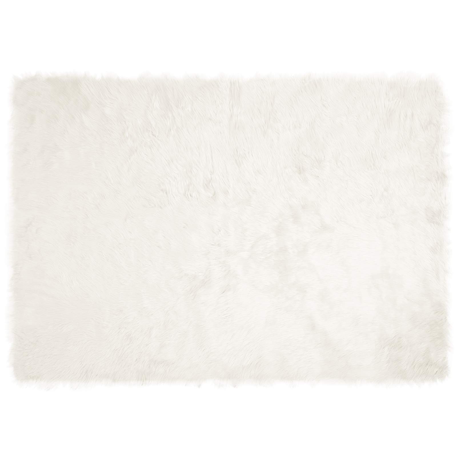 vidaXL Dywan z sztucznej owczej skóry TAFALLA Biały 140 x 200 cm