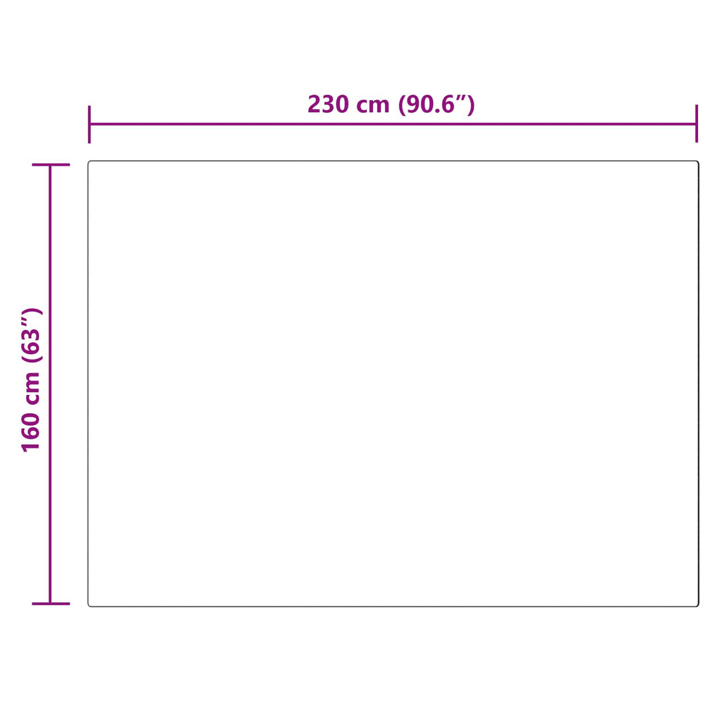 vidaXL Dywan z sztucznej owczej skóry TAFALLA Biały 160 x 230 cm
