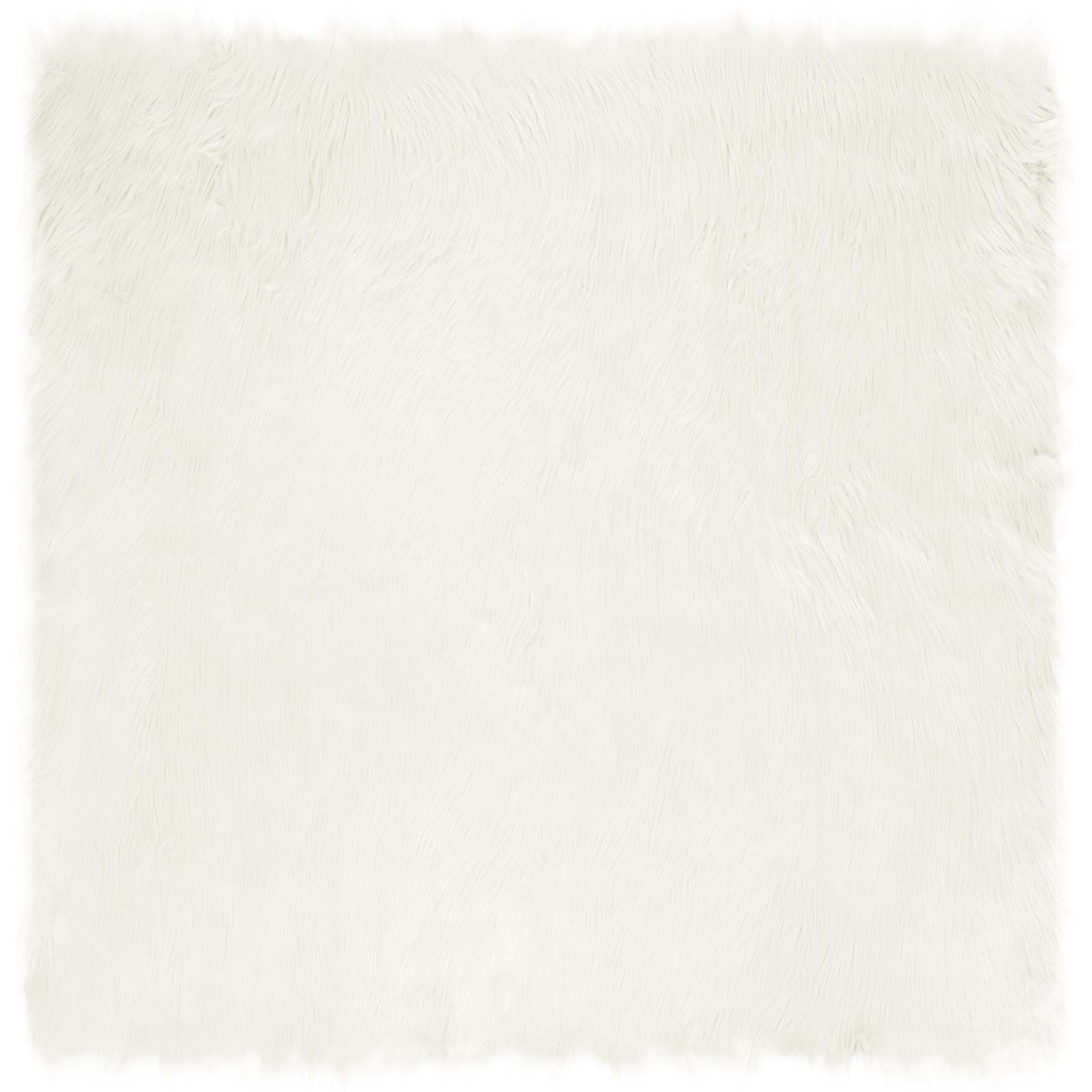 vidaXL Dywan z sztucznej owczej skóry TAFALLA Biały 200 x 200 cm