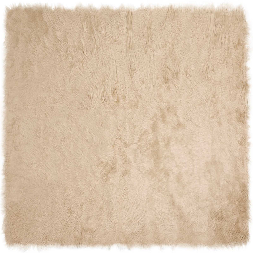 vidaXL Dywan z sztucznej owczej skóry TAFALLA Beżowy 200 x 200 cm