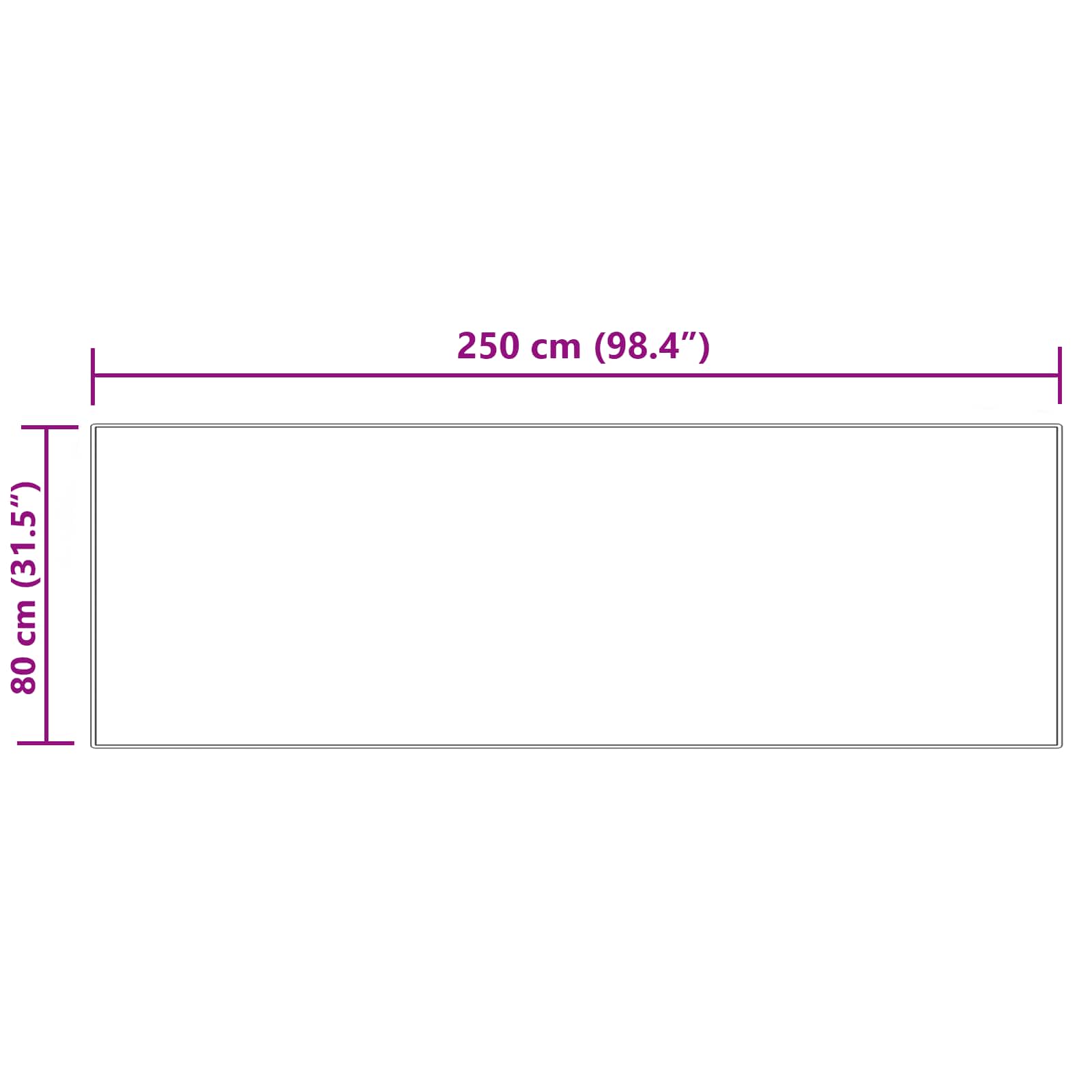 vidaXL Dywan z sztucznej owczej skóry TAFALLA kremowy 80 x 250 cm