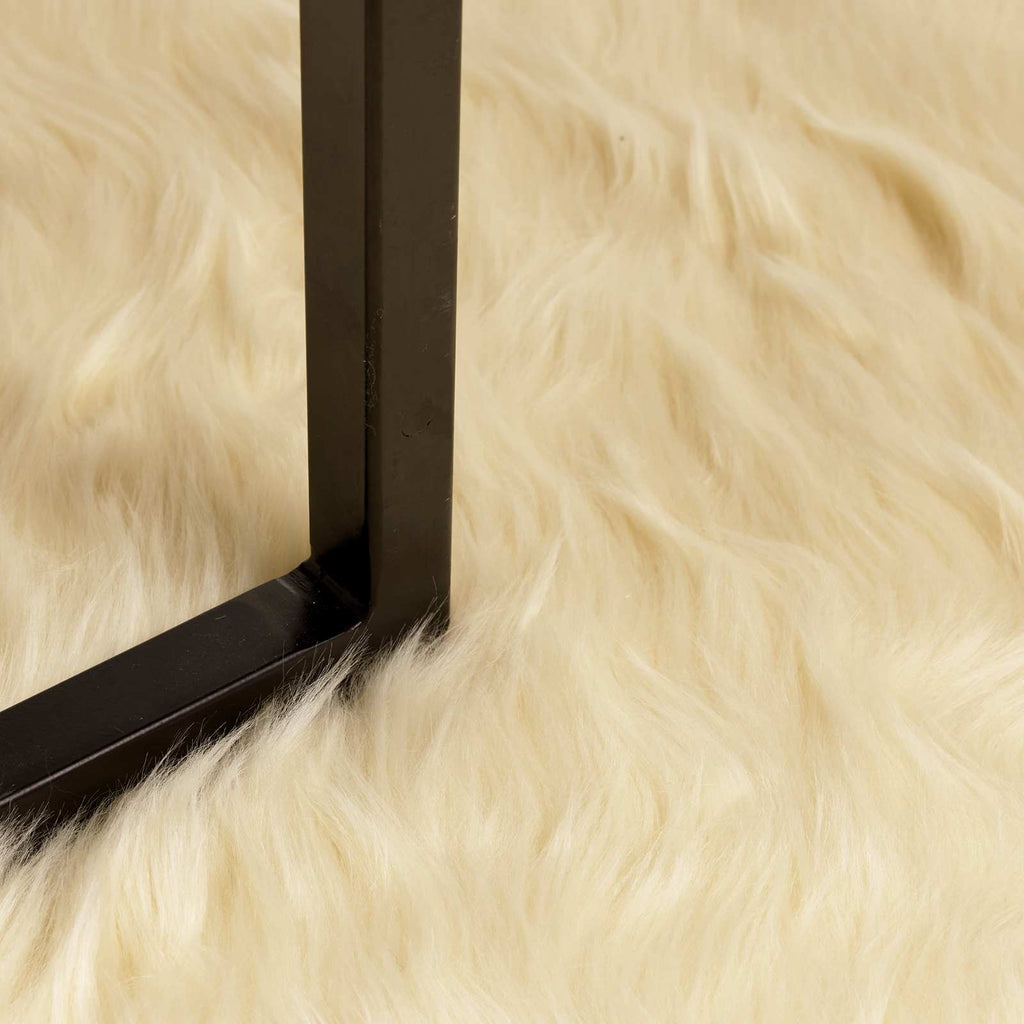 vidaXL Dywan z sztucznej owczej skóry TAFALLA kremowy 100 x 200 cm