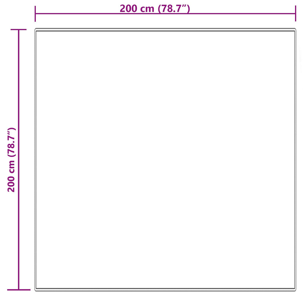 vidaXL Dywan z sztucznej owczej skóry TAFALLA kremowy 200 x 200 cm